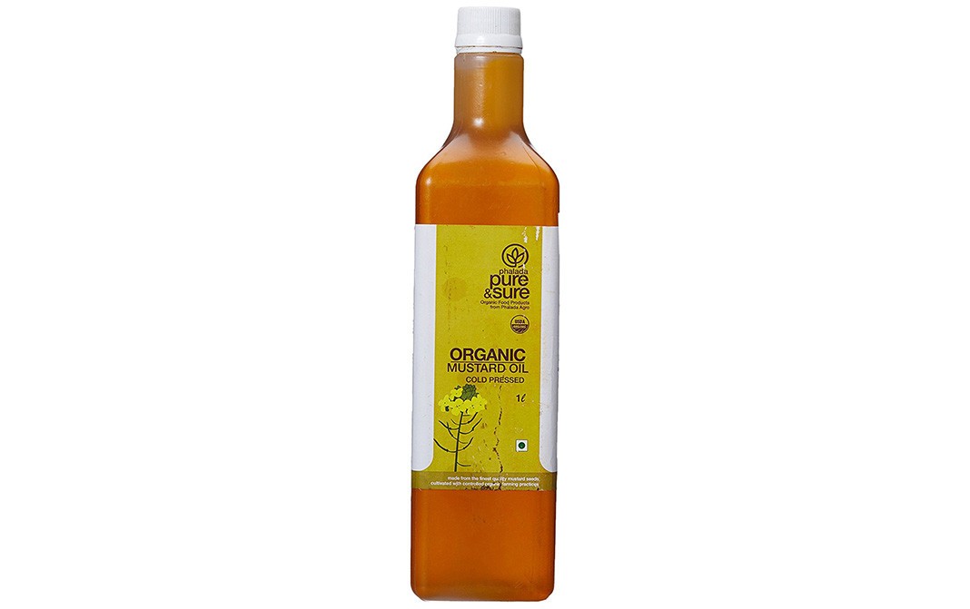 Pure & Sure Organic Mustard Oil -Cold Pressed   Bottle  1 litre